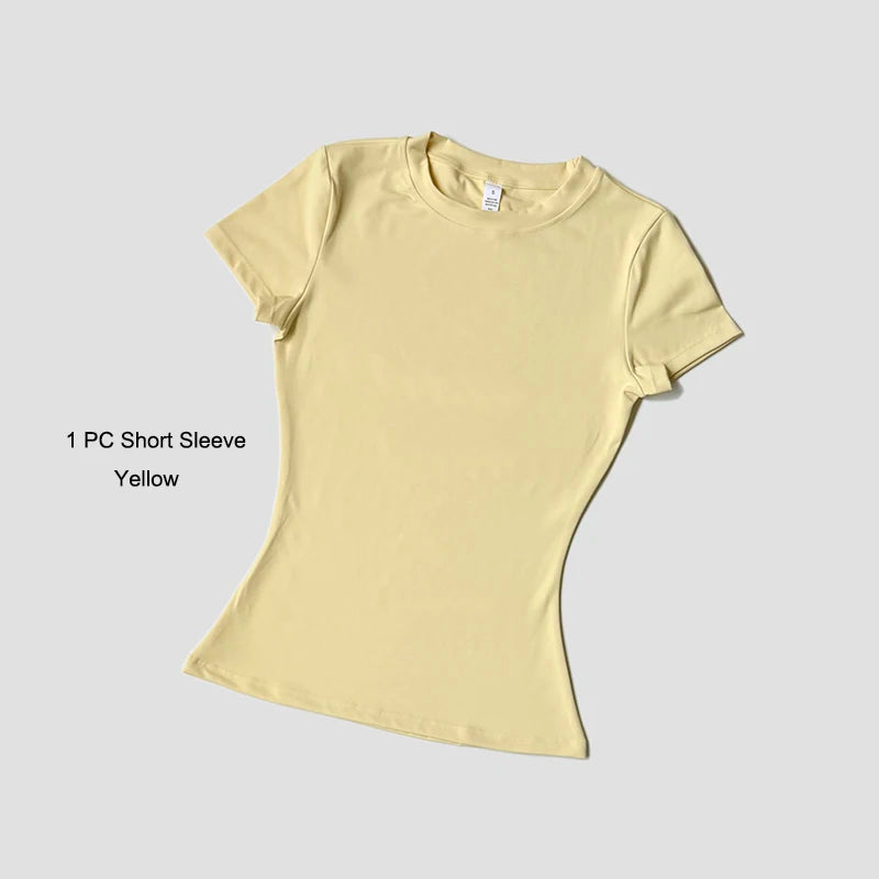 Women's Yoga Set – High-Waist Shorts & Sport Top Fitness Suit