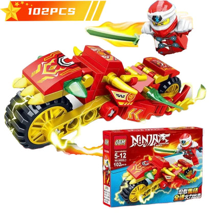 Ninja Dragon Building Blocks Set – Mini Action Figure Toy