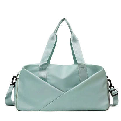Women's Waterproof Gym Bag – Dry Wet Separation Travel Yoga Duffel