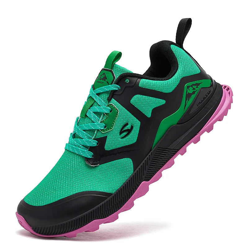 Hobibear Hiking Sneakers – Unisex Lace-Up Trail Walking Shoes
