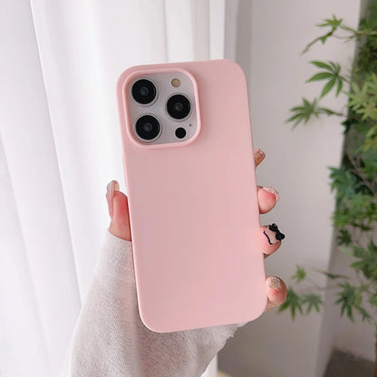 Luxury Candy Color Silicone Soft Case Iphone 16 15 14 13 12 Pro Max Plus Mini Matte Ultra Thin Cover