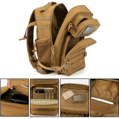 25L Tactical Backpack – MOLLE Military Rucksack for Men & Women