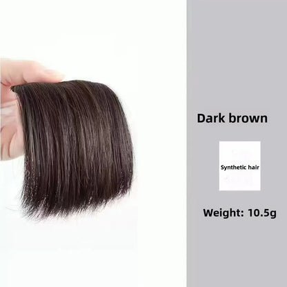 Synthetic Short Straight Pad Invisible Hair Extension Lining Top Side Cover Hairpiece Women