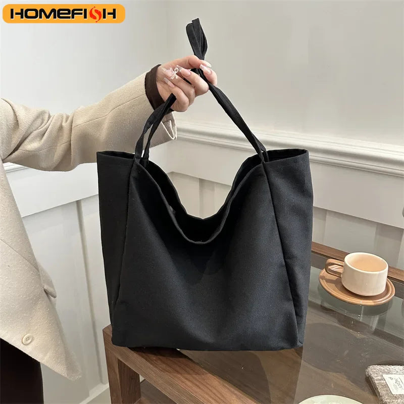Women's Canvas Tote Bag – Large Shoulder Bag for Daily & Travel