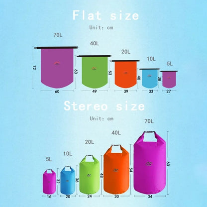 Waterproof Dry Bag – 5L 10L 20L 40L 70L for Kayaking, Camping & Hiking