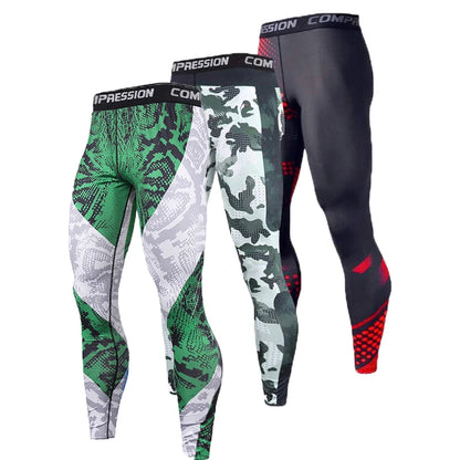 Men's Compression Leggings – Gym Training Tights & Sports Pants