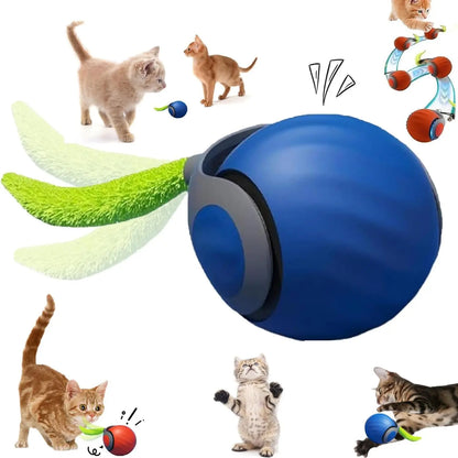 Interactive Cat Ball Toy with Spinning Tail – Self-Moving
