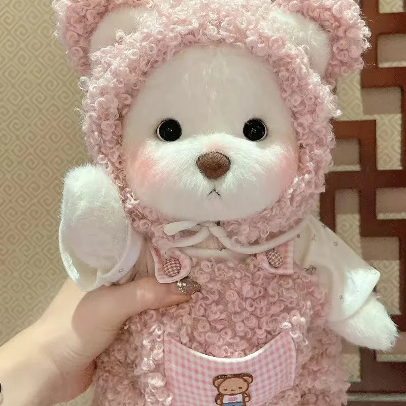 Teddy Bear Plush Toy with Changeable Outfits – Cute Stuffed Animal Doll