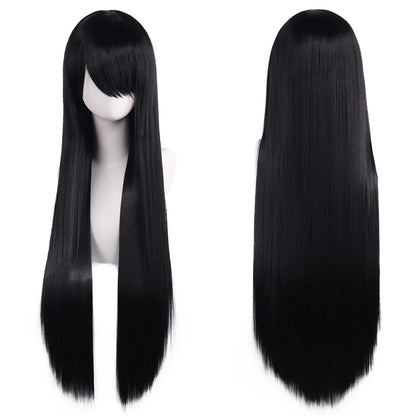 Long Straight Cosplay Wig – 32 Inch Synthetic Lolita Hair, 36 Colors