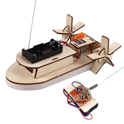 DIY STEM Wood Model Kit for Kids – 3D Assembly Science Toy (Car, Boat, Plane & More)
