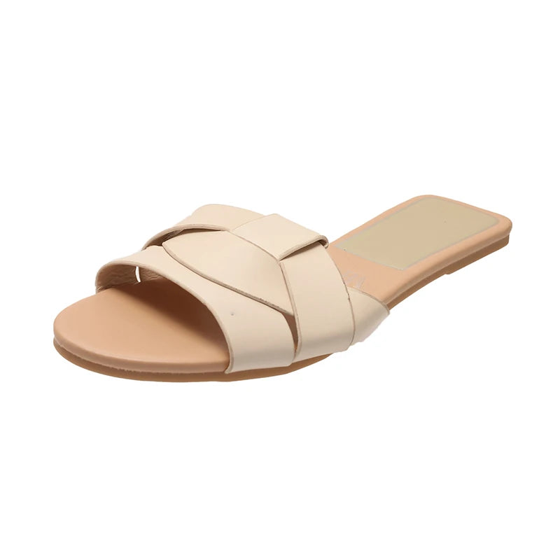 Summer Designer Women S Solid Color Slippers Zapatos De Mujer Shoes