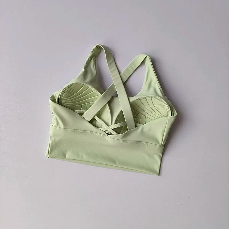 High-Impact Sports Bra – Shockproof Fitness Bra with Built-In Cup
