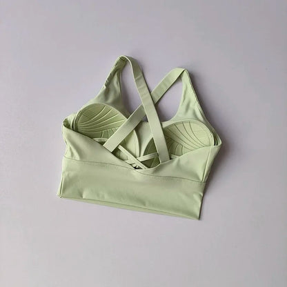 High-Impact Sports Bra – Shockproof Fitness Bra with Built-In Cup