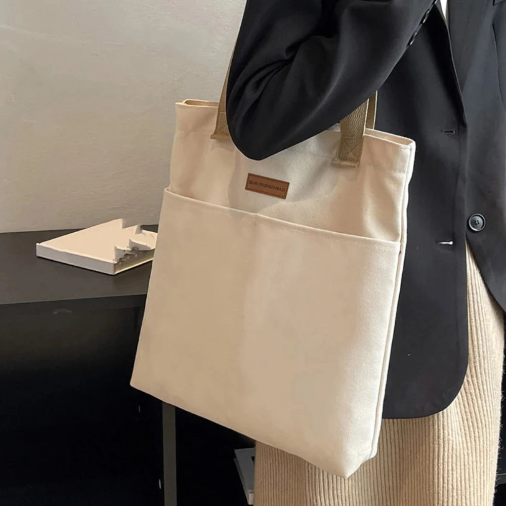 Large Canvas Tote Bag – Women's Everyday Shoulder Handbag