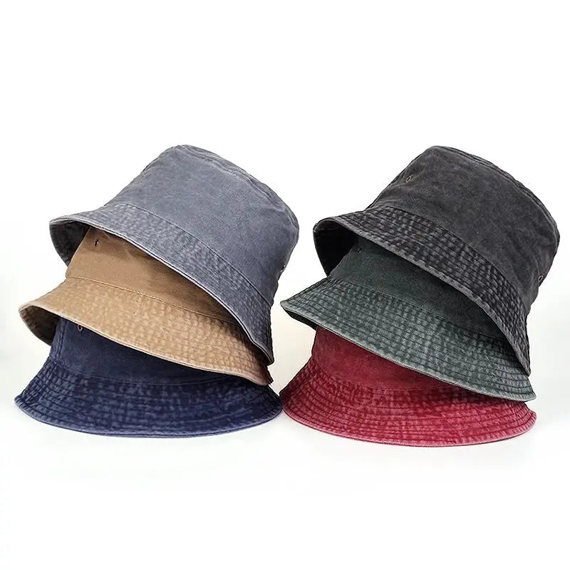 Bucket Hat – Unisex Solid Color Outdoor Fisherman Cap