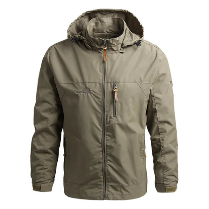 Men's Waterproof Tactical Windbreaker Jacket with Hood
