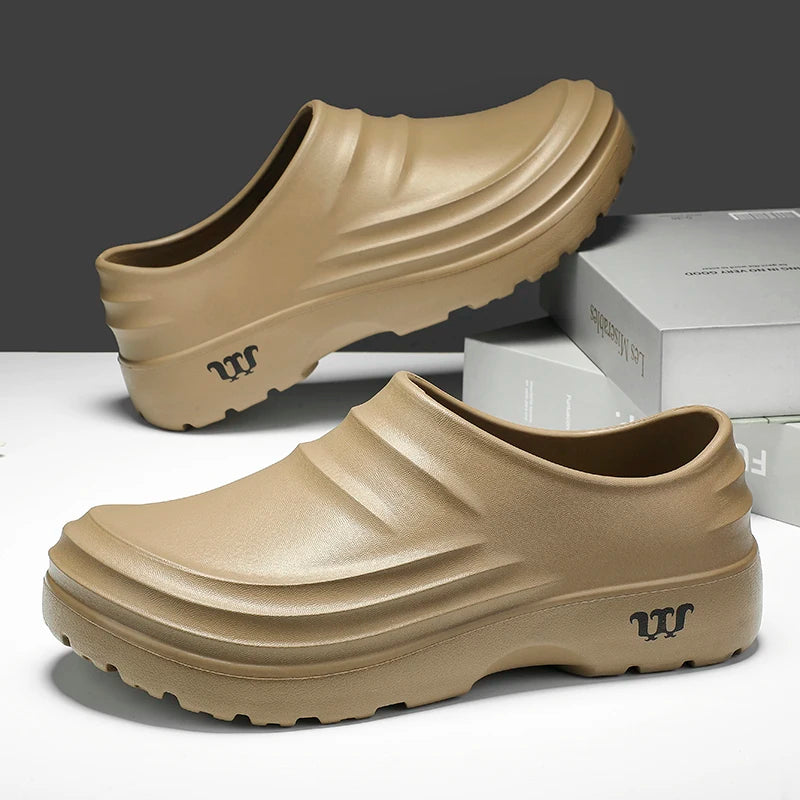 Non-Slip Chef Clogs – Oil-Proof Work Shoes for Kitchen