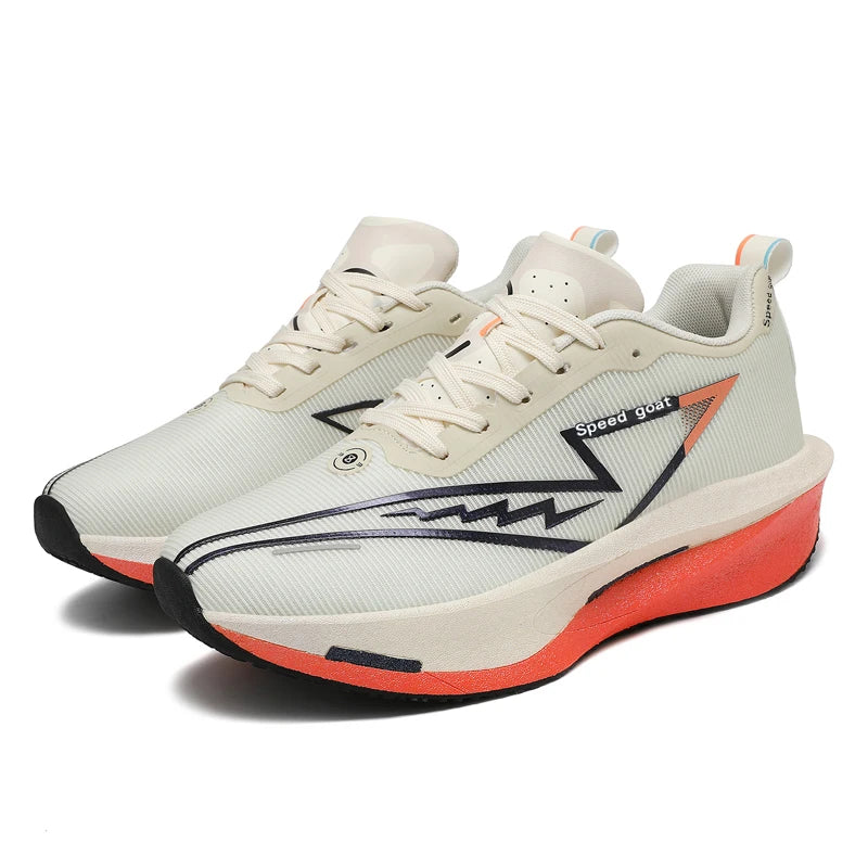 Carbon Plate Running Shoes – Non-Slip Shock-Absorbing Sports Sneakers