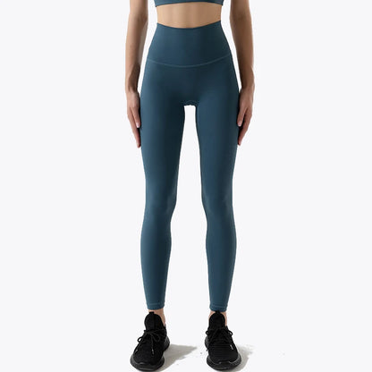 Women's Nylon Yoga Pants – Gym Leggings with Elastic Waist