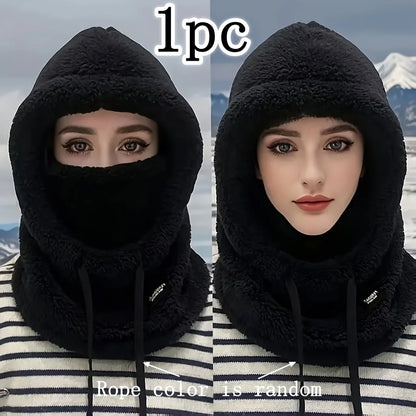 Winter Fleece Balaclava Hood Hat with Face Mask