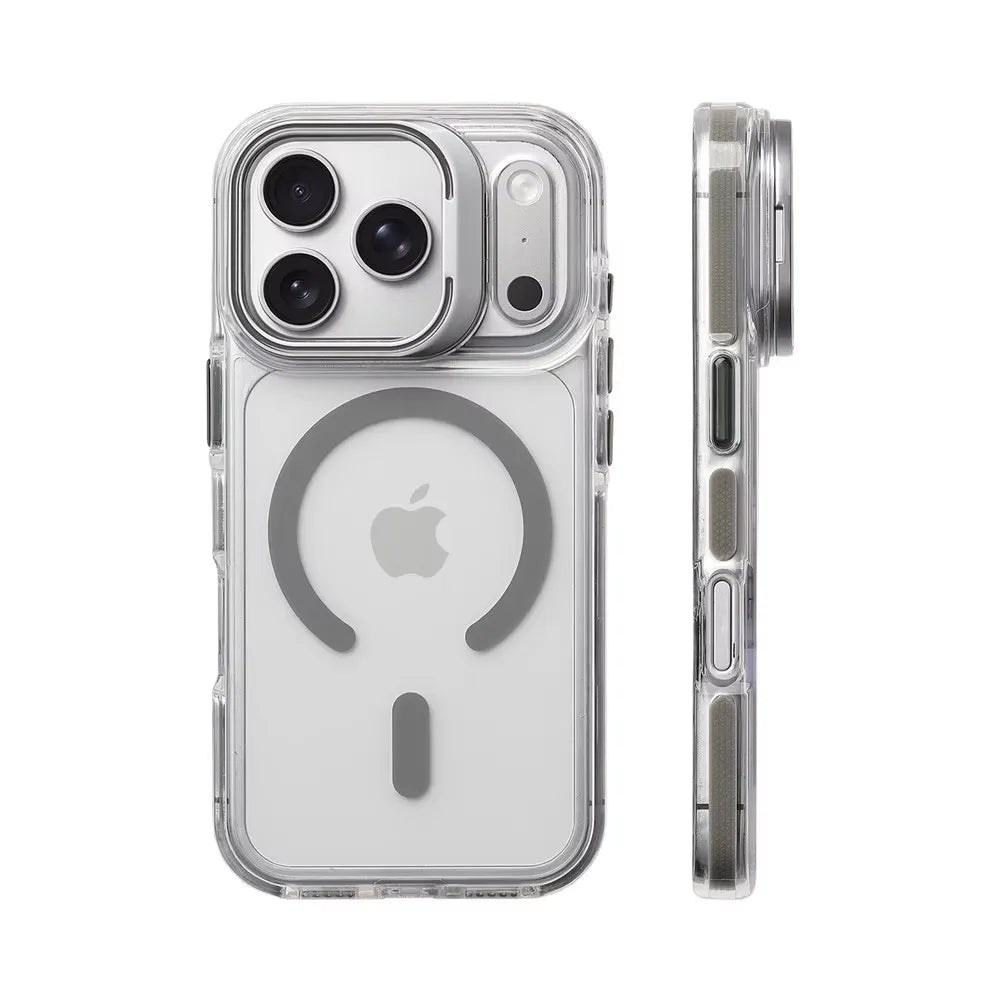 Luxury Magnetic Shockproof Clear Bumper Case Iphone 17 Pro Max Air 16 15 14 13 12 Plus Magsafe Lens