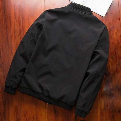 Men's Slim Fit Bomber Jacket – Lightweight Windbreaker Coat
