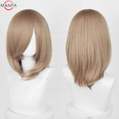 Anime Cosplay Wig - 40cm Medium Straight Wig with Bangs