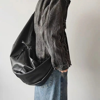 Dumpling Crossbody Bag – Large Capacity PU Leather
