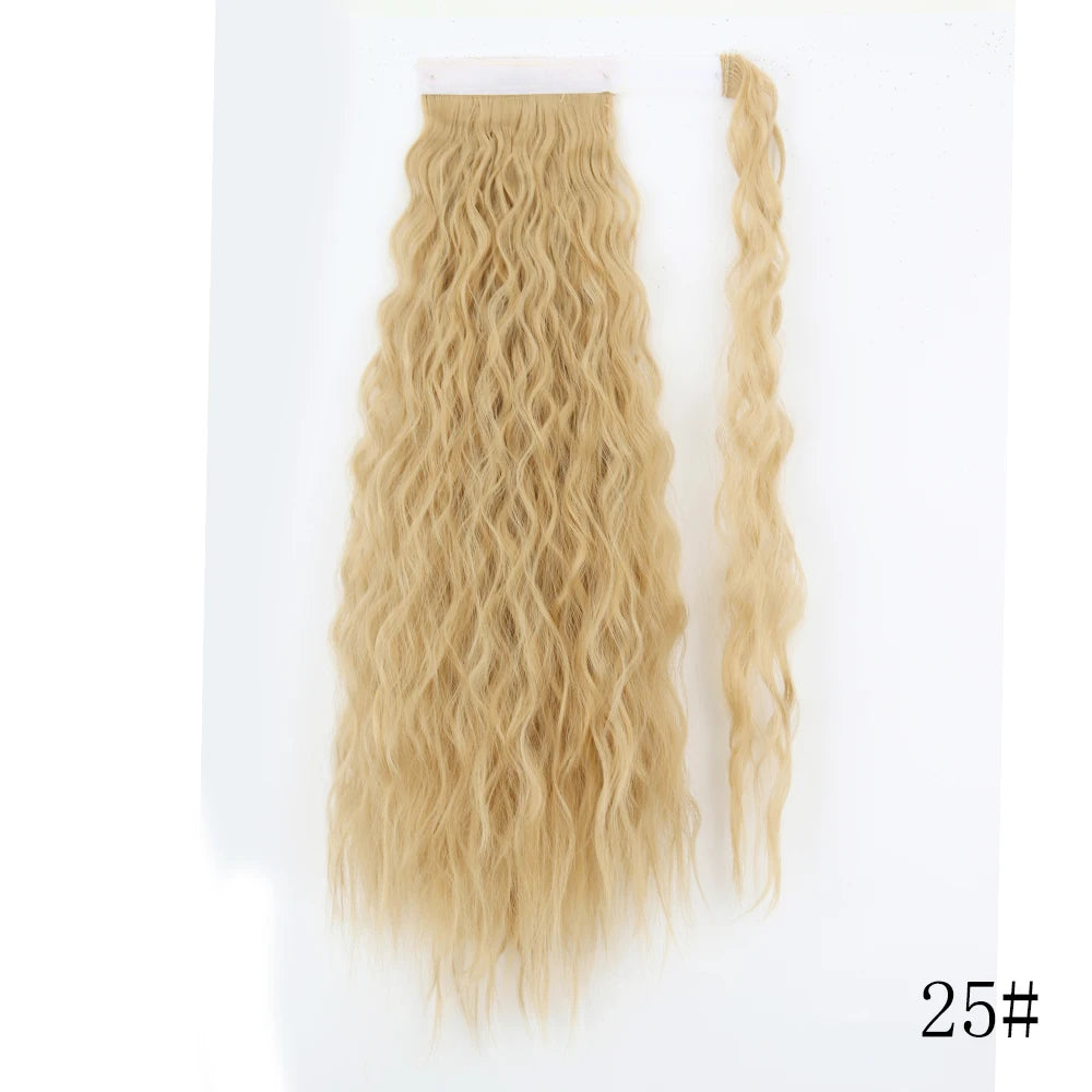 Wrap Around Ponytail Extension – Long Straight Synthetic Clip-In