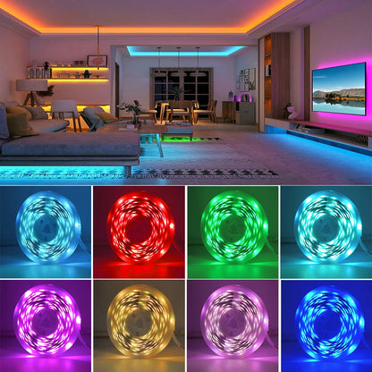 RGB LED Strip Lights with App & Remote Control