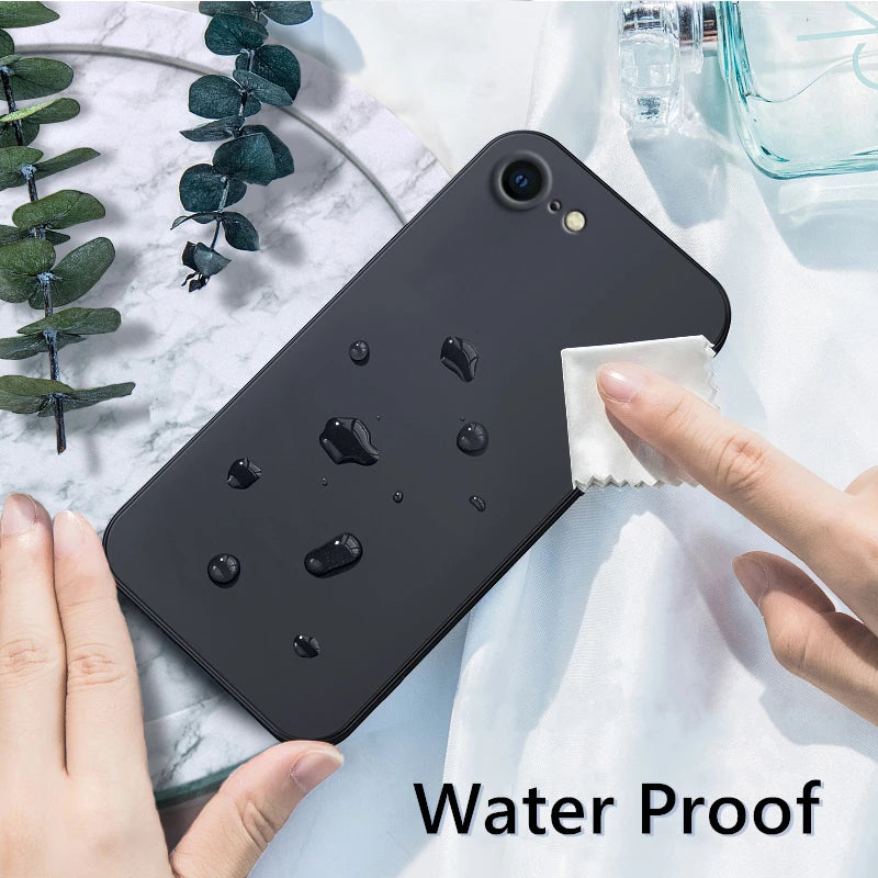 Iphone 7 Phone Case 8 Tpu Luxury Shockproof Original Liquid Silicone Se 2020 2022 Plus Cover