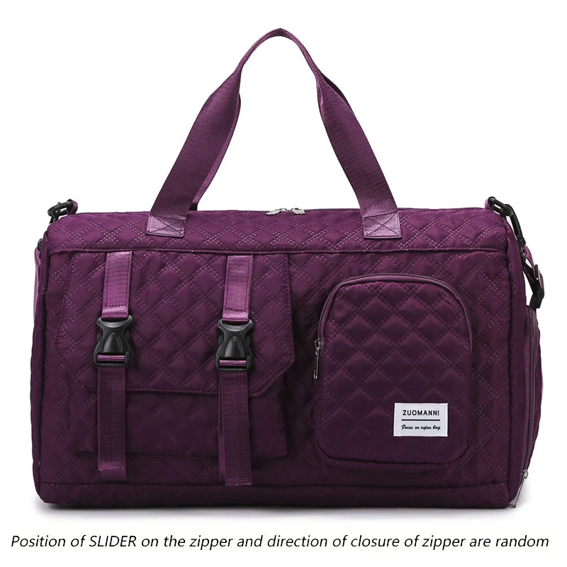 Nylon Travel Duffle Bag Large Gym Sports Overnight Bag