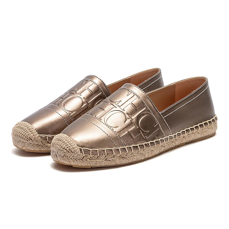 Women's Espadrille Flats – Slip-On Hemp Sole Casual Shoes