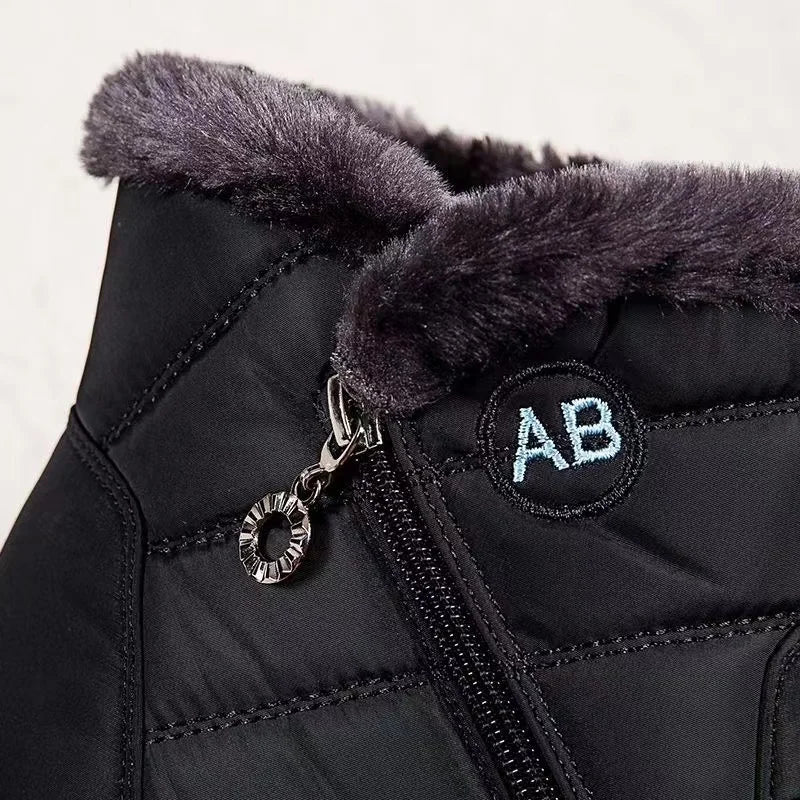 Women's Winter Ankle Boots – Waterproof Fur-Lined Snow Boots
