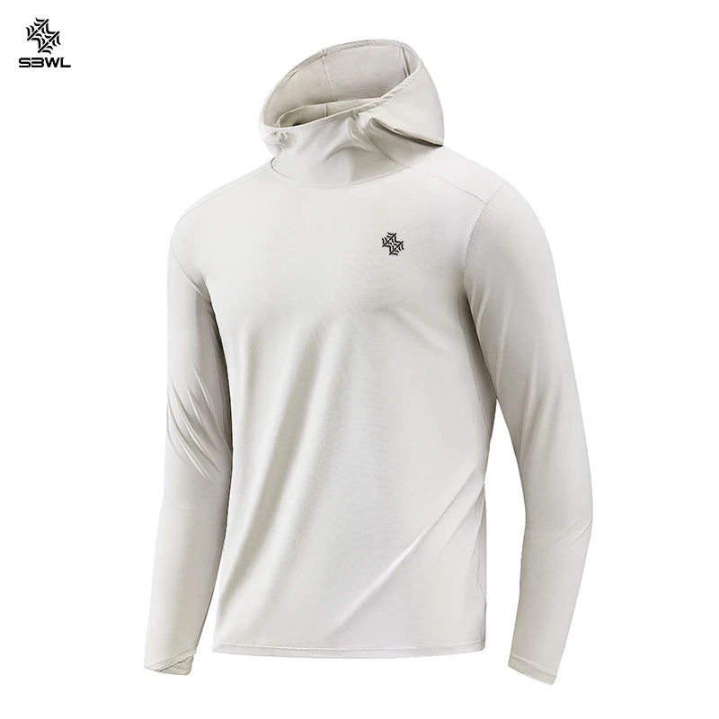 Lightweight Hooded Sports Top – Breathable Long Sleeve Hoodie