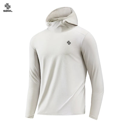 Lightweight Hooded Sports Top – Breathable Long Sleeve Hoodie