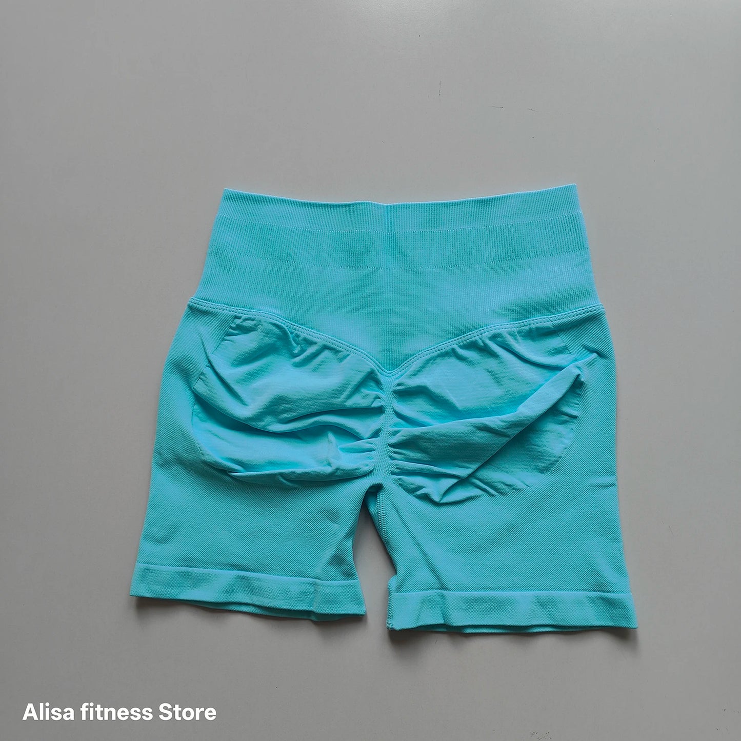 High-Waist Seamless Yoga Shorts – Women's Tummy Control Biker Shorts