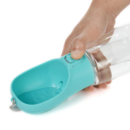 Portable Dog Water Bottle with Drinking Bowl – Leakproof Travel Pet Dispenser