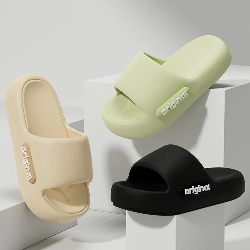 Women's Thick Platform EVA Slide Slippers – Non-Slip Cushioned Sandals