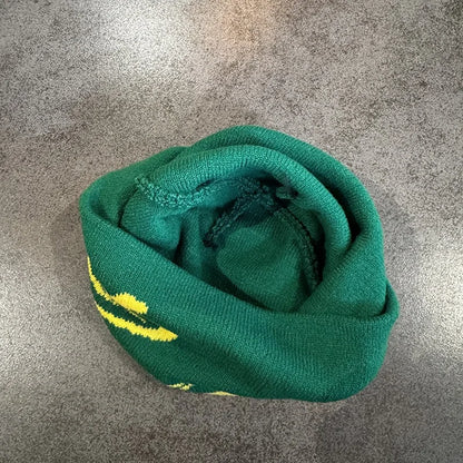Tree Frog Print Beanie – Stretchy Knit Skull Cap