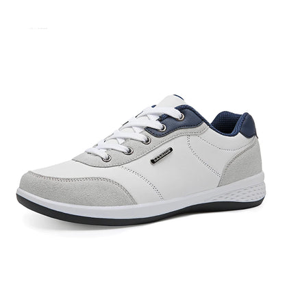 Men's Waterproof Leather Sneakers – Non-Slip Casual Walking Shoes