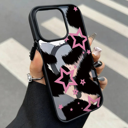 Leopard Print Phone Case Iphone 17 Pro 16 15 13 12 11 14 Max Matte Magsafe Magnetic Wireless Charge