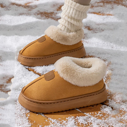 Winter Women S Indoor Slippers Warm Thick Sole Soft Comfortable Outdoor Non Slip Snow Boots Bedroom
