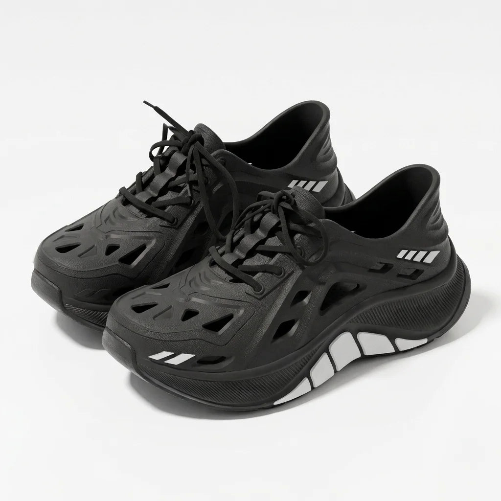 Men's Hollow Clog Sneakers – Non-Slip Outdoor Beach Garden Shoes