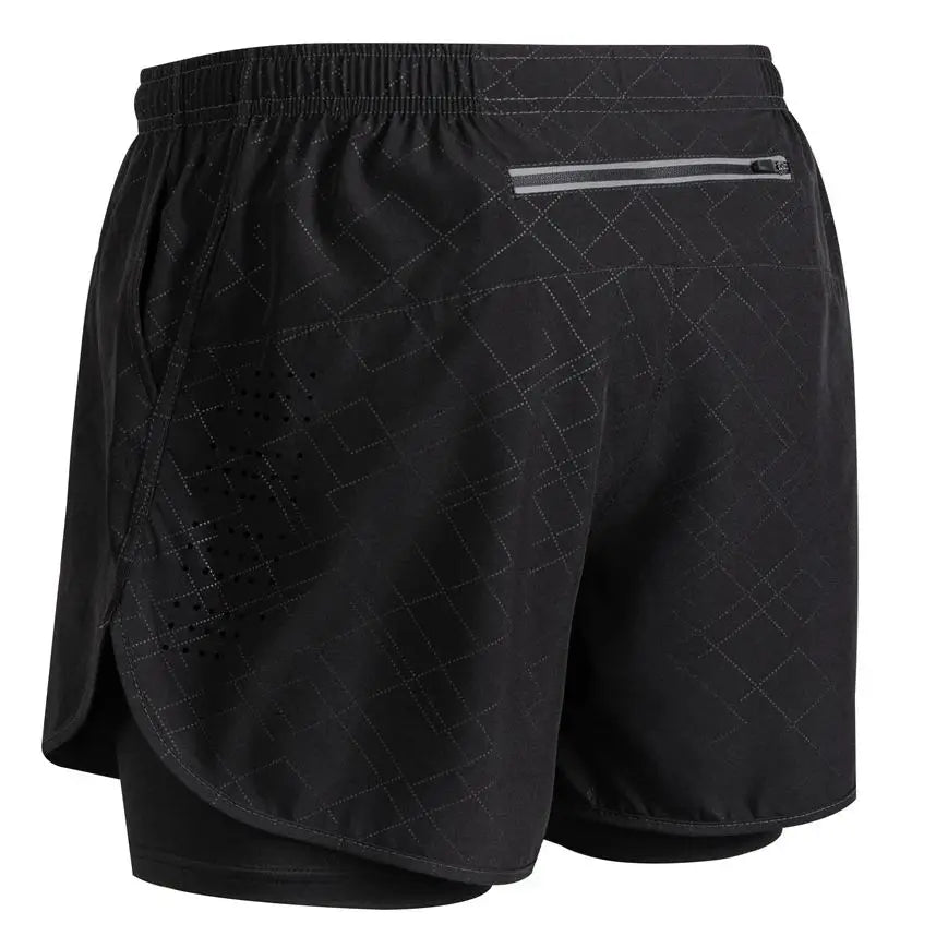 Men's Reflective Running Shorts – 2-in-1 Quick Dry Training Shorts