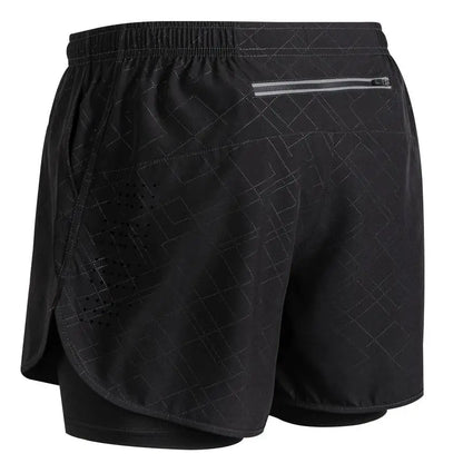 Men's Reflective Running Shorts – 2-in-1 Quick Dry Training Shorts