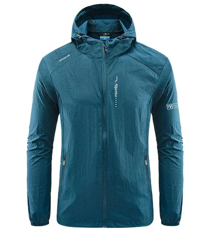 UPF 50+ Men's Windbreaker Jacket – UV Protection Quick Dry Outdoor Hoodie