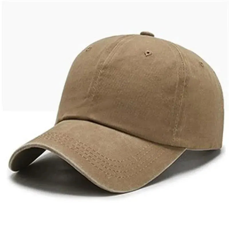 Baseball Cap – Solid Washed Cotton Dad Hat for Men & Women