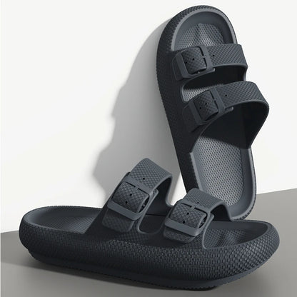 Men S Outdoor Thick Sole Sandals - Non-Slip Shower Slippers Bathroom - Thick