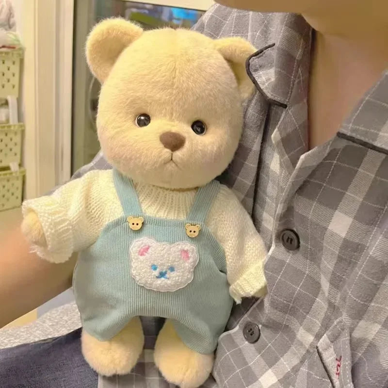 Teddy Bear Plush Toy with Changeable Outfits – Cute Stuffed Animal Doll